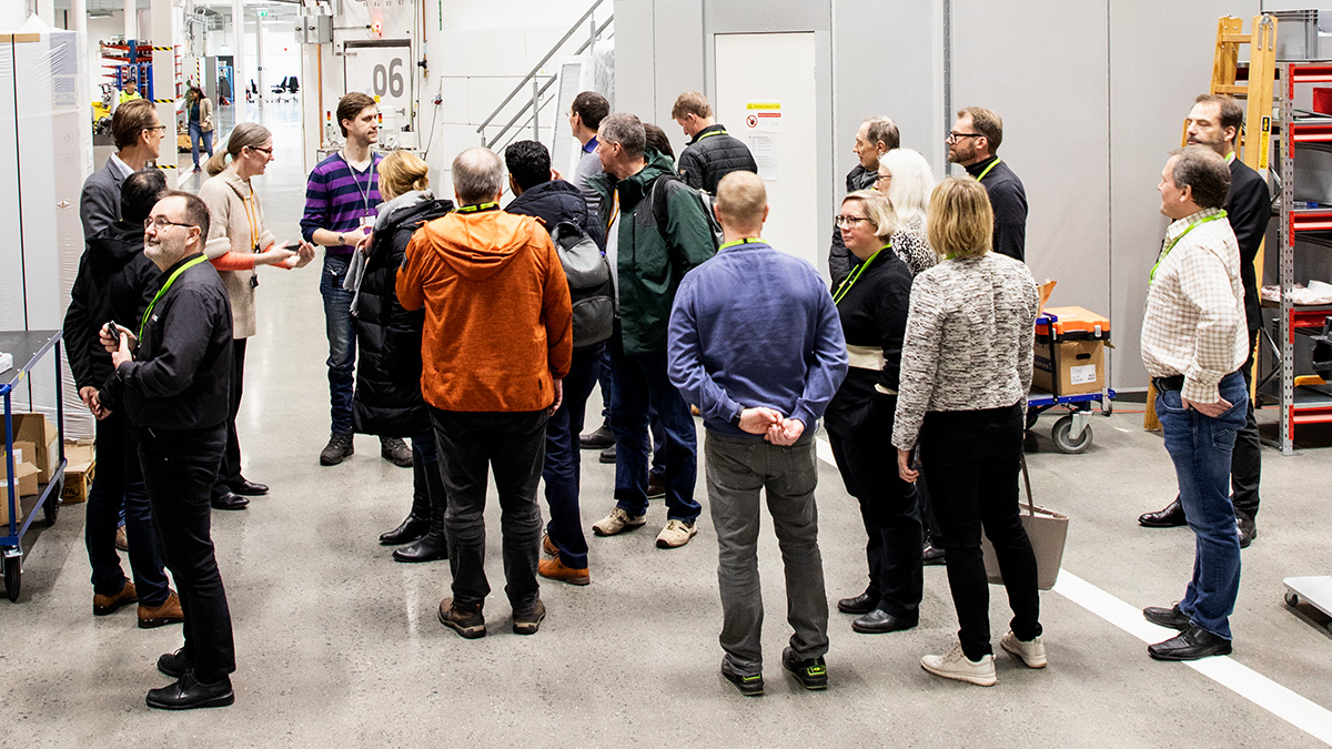 <p>A smaller group visited MAX IV.</p>