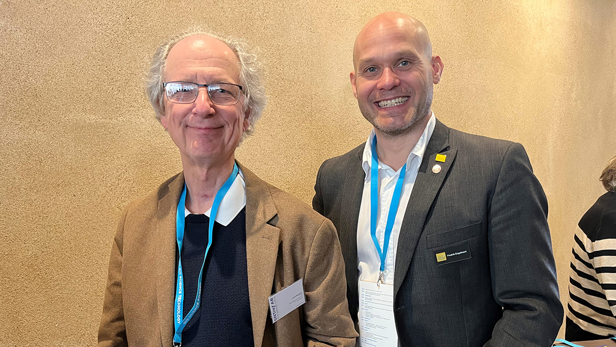 <p>Leiph Berggren (SNTref AB) and Fredrik Engelmark (Big Science Sweden).</p>